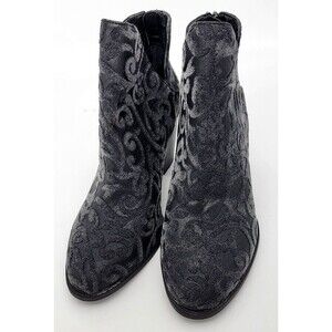 Jessica Simpson Boots Booties Black Size 8.5 Ladies JS Yolah Floral Gray New